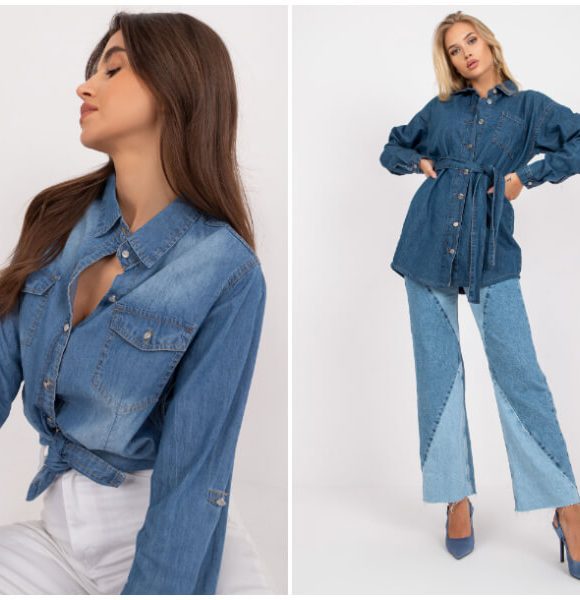 Dámska džínsová košeľa – objavte módne modely z veľkoobchodu