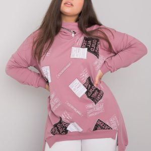 Großhandel Ives Dirty Pink Plus Size Hoodie