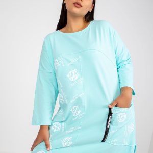 Großhandel Mint Daily Plus -Size-Tunika