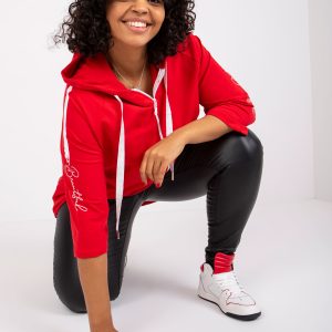 Großhandel Rotes Sweatshirt Miley plus size Baumwolle