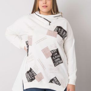 Großhandel Ecru Plus Size Hoodie