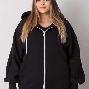 Großhandel Ella Schwarz Plus -Size-Hoodie