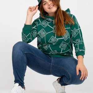 Großhandel Grünes Sweatshirt Plus -Size Hoodie