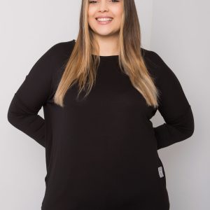 Großhandel Schwarze Bluse Paloma in Übergröße