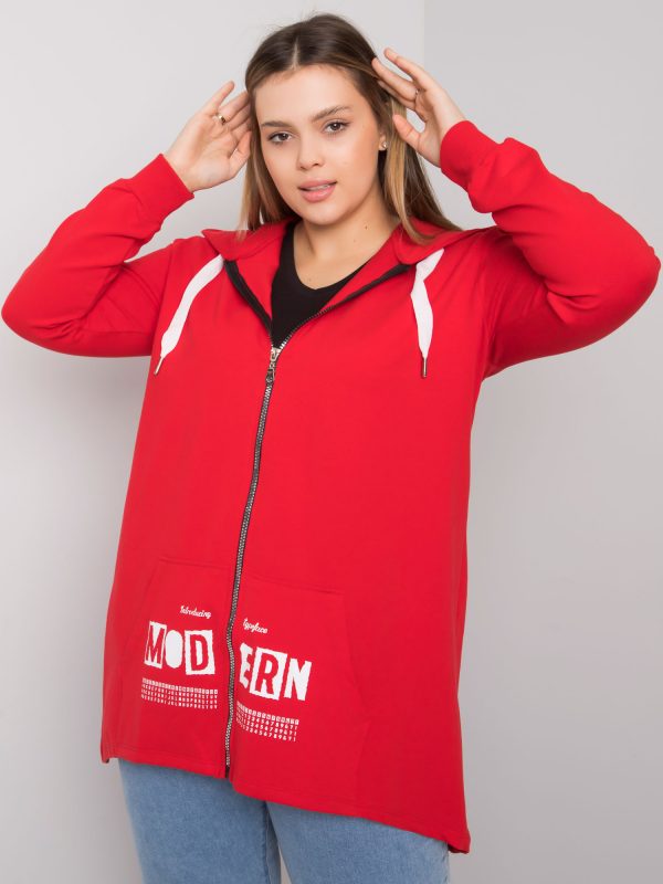 Großhandel Rot Plus Size Hoodie Adelaide