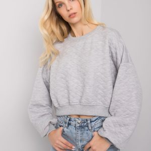 Großhandel Grauer Crystal Stepp-Sweatshirt