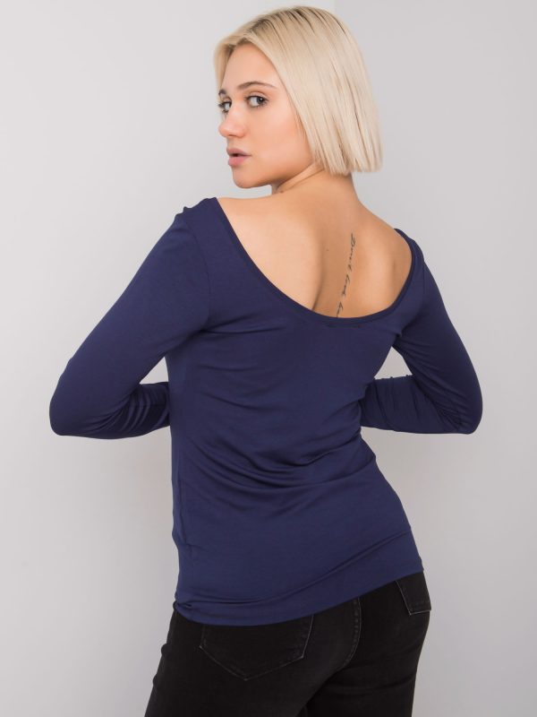 Großhandel Marineblaue Bluse Basic Toulouse