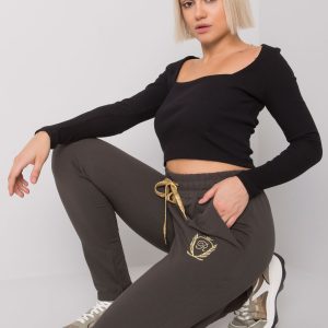 Großhandel Dunkelkhaki Damen Jogginghose Leeds