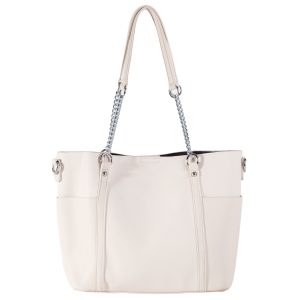 Großhandel Schultertasche Urban Eco Leder in Hellbeige