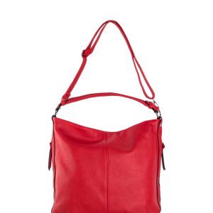 Großhandel Red Roomy Schultertasche aus Öko-Leder