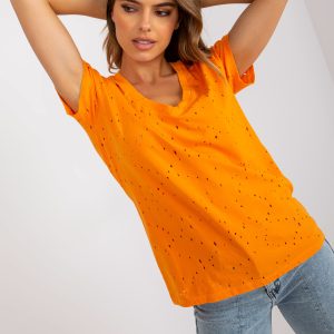 Großhandel Orange T-Shirt aus Baumwolle