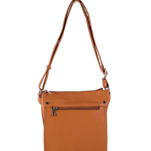 Großhandel Braune Damen-Schultertasche aus Öko-Leder