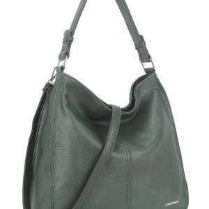 Großhandel LUIGISANTO Grüne Schultertasche aus Öko-Leder