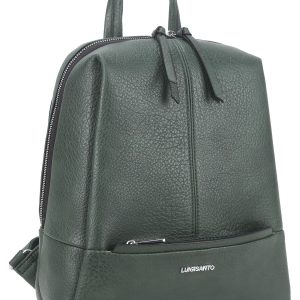 Großhandel LUIGISANTO grüner Rucksack aus Öko-Leder