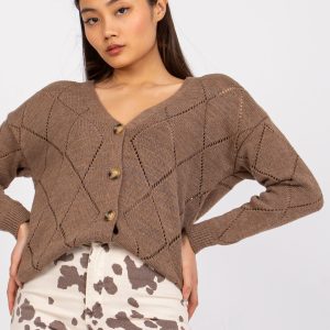 Großhandel Brauner Pullover mit Wolle Elisabete RUE PARIS