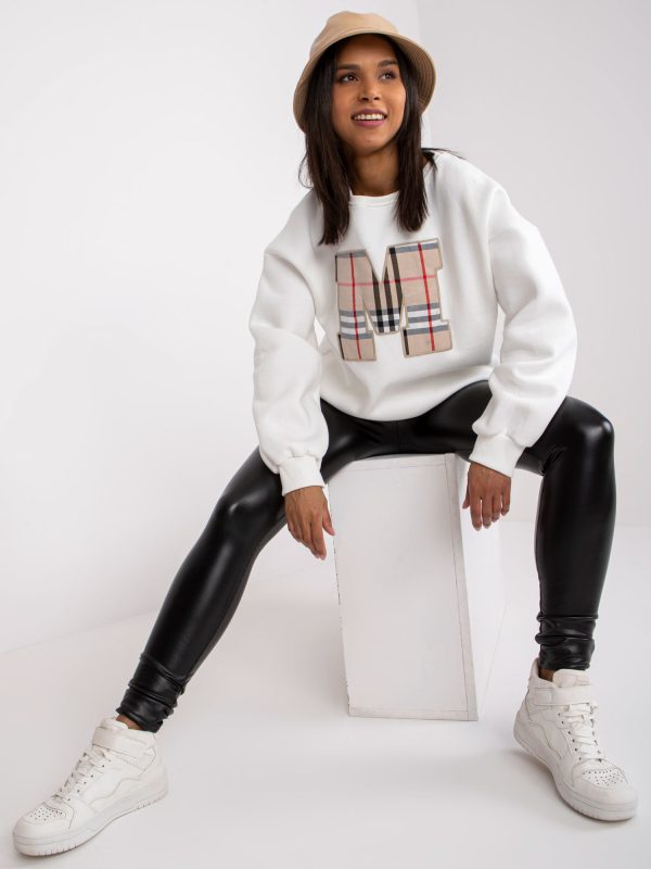 Großhandel Ecru lockere Sweatshirt Elise