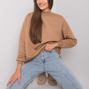 Großhandel Camel gestepptes Sweatshirt Chloe