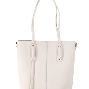 Großhandel Schultertasche Urban Eco Leder in Hellbeige