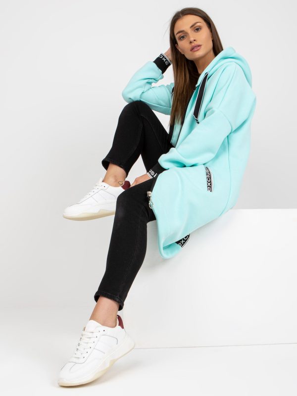 Großhandel Mintfarbenes Sweatshirt mit Mayar