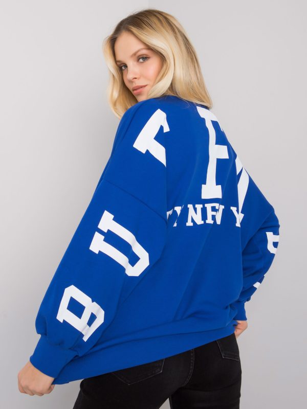 Großhandel Blaues Sweatshirt mit Print von Brooke