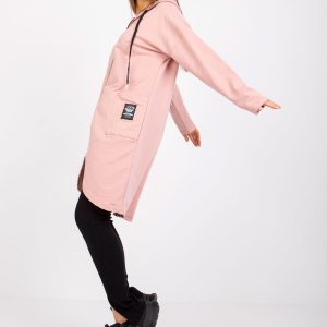 Großhandel Lelani Dirty Pink Hoodie aus Baumwolle