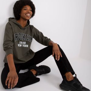 Großhandel Khaki langes Sweatshirt Roxane