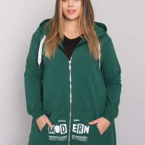 Großhandel Dunkelgrün Plus -Size-Hoodie Adelaide