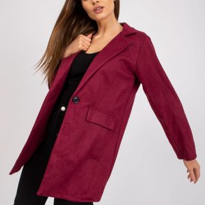 Großhandel Dunkelviolette Öko-Wildlederjacke für Damen von Irmina