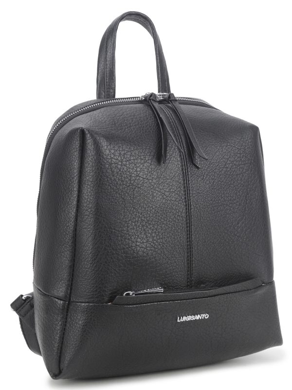 Großhandel Schwarzer eleganter Damenrucksack LUIGISANTO