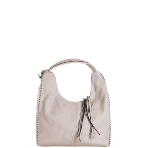 Großhandel Beige Damen Hobo-Tasche mit Henkel