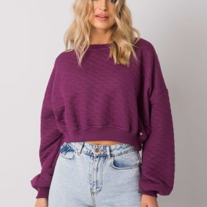 Großhandel Violettes Crystal Stepp-Sweatshirt