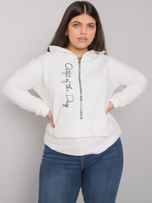 Großhandel Ecru Kaylee Plus -Size-Sweatshirt