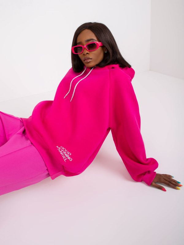 Großhandel Diego Fuchsia Kapuzensweatshirt