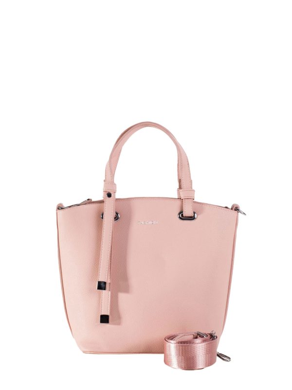 Großhandel Rosa Damen Schultertasche mit Henkeln