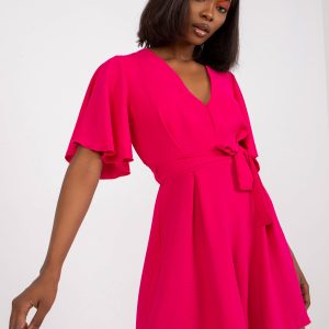 Großhandel Fuchsia eleganter Overall für Damen mini RUE PARIS