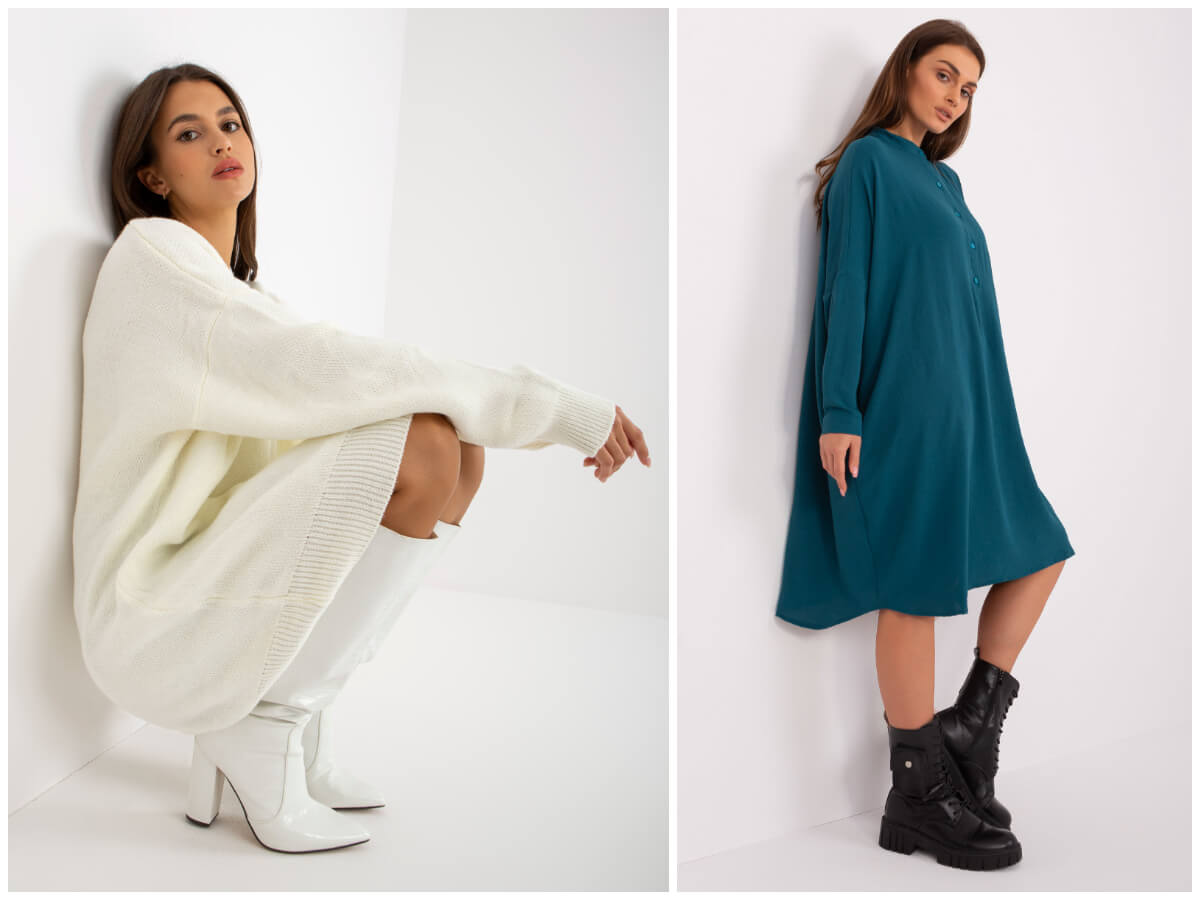 Lockeres Oversize-Kleid – welches ist es wert, für den Winter gekauft zu werden?