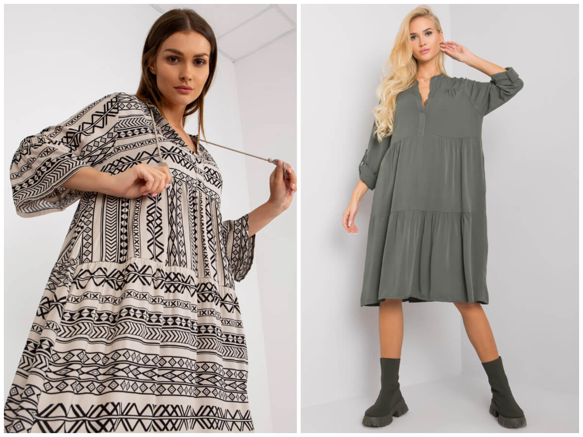 Übergroßes Boho-Kleid – ein Schnitt, der sich zu jeder Jahreszeit als nützlich erweisen wird