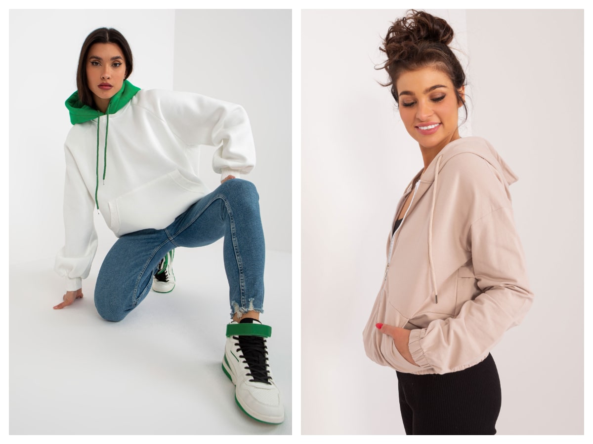 Basic-Hoodie für Damen — treffen Sie die Trends