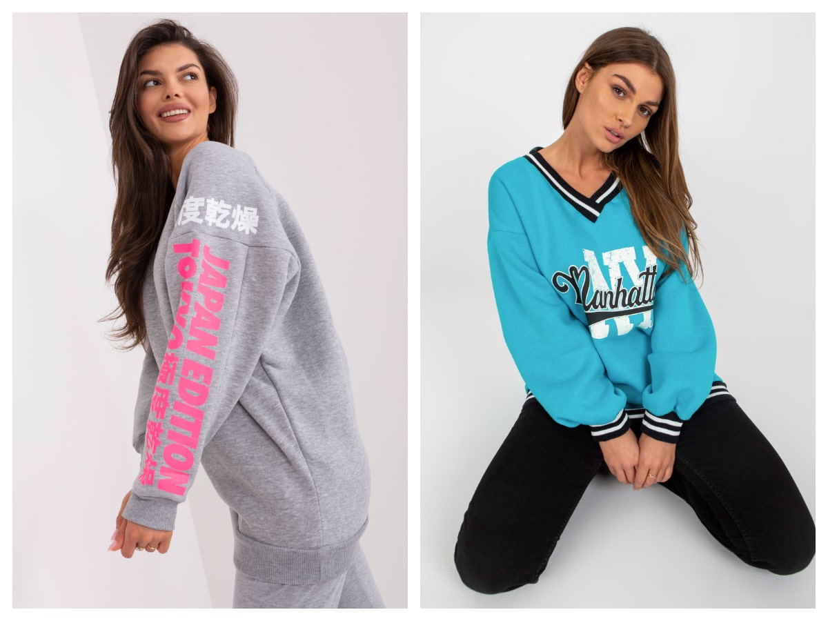 Bedrucktes Sweatshirt — erfahre mehr über die neuesten Mode-Inspirationen