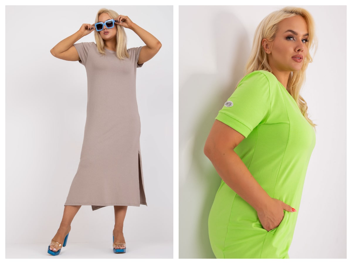 Mode für jede Figur — Sommerkleider in Übergröße Basic