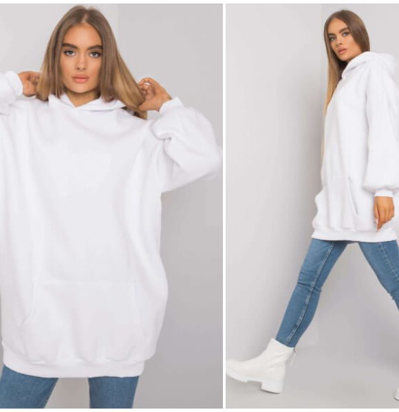 Weißes Damen-Sweatshirt — welche Modelle sind Oberbekleidung?