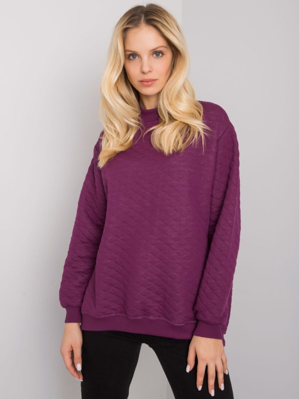 Didmenininkas Violetinis dygsniuotas džemperis Chloe