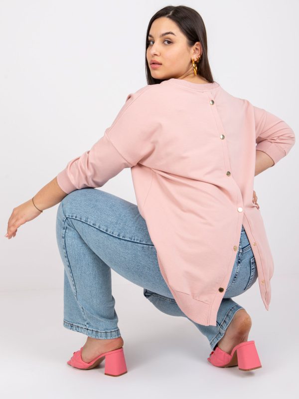 Didmenininkas Dirty Pink Plus Size Odile Medvilninė palaidinė