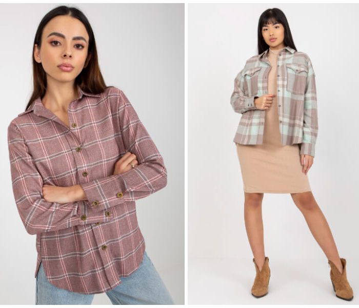 Didmeninė prekyba languotais moteriškais marškiniais – būtiniausi rudens stiliai