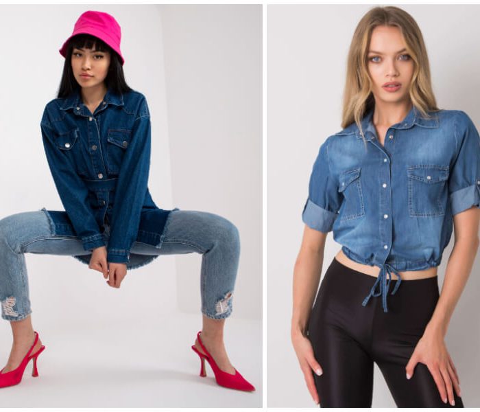 Madingi moteriški džinsiniai marškinėliai – amerikietiško stiliaus klasika