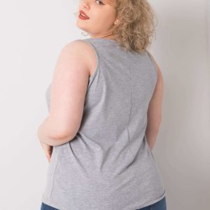 Didmeninė “Grey Top Plus Size Basic Keyla”