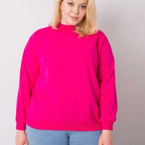 Didmeninis “Fuchsia Plus Size Harmony” megztinis