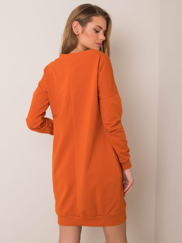 Dark orange dress Nessa RUE PARIS