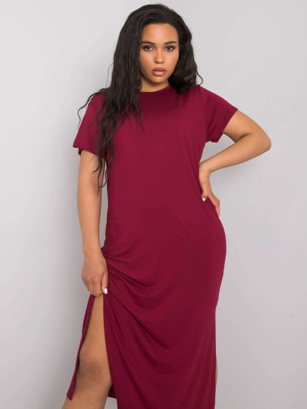 Burgundy Plus Size Nanette Dress