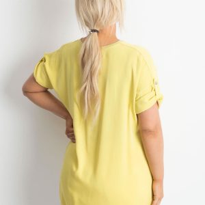 Yellow Plus Size Women's Blouse